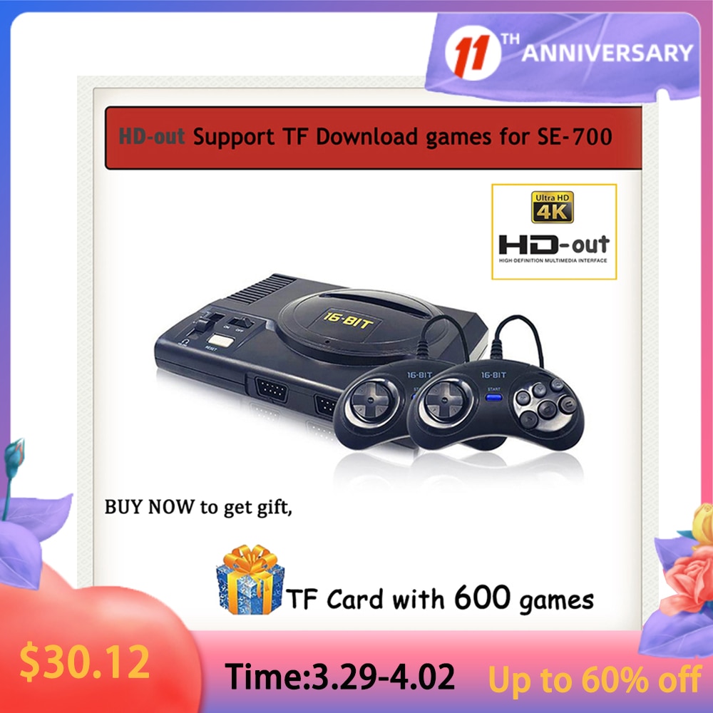Sega MD 100 in 1 ޴  ÷̾, 4K HD 16 Ʈ ..